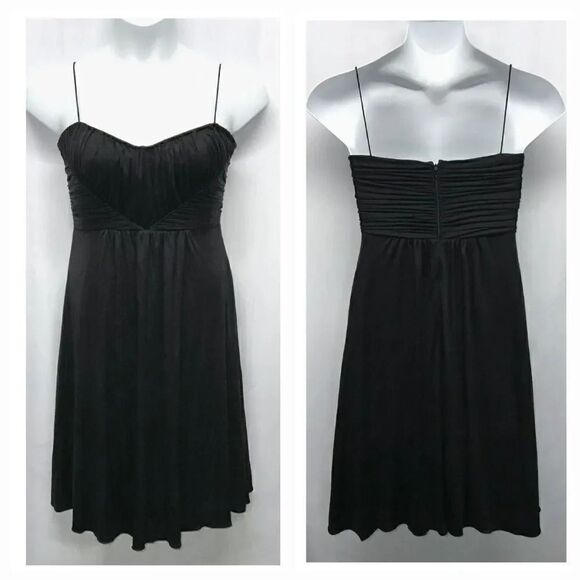 Elie Tahari Saks Fifth Avenue 100% Silk Micro Pleat Cocktail Dress Size Large - Picture 1 of 11
